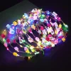 The ten-lamp and ten-flower illuminated garland headwear for women, a Korean version of the rattan headwear, is selling well at tourist attractions Application Scenario